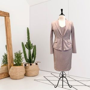 White House Black Market 2PC Blazer Sheath Suit Dress